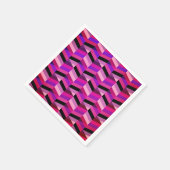 Abstracte chevron/visgraat | Paars & Violet Servet (Hoek)