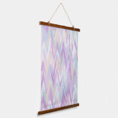 Abstracte chevrons hangend wandkleed (Gebogen)