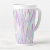 Abstracte Chevrons Latte Mok (Rechterhoek)