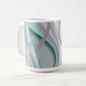 Abstracte chocolademunt tornado koffiemok (Voorkant links)