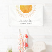 Abstracte Circle Handmade Jewelry Business Spandoek (Insitu)