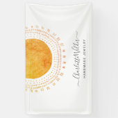 Abstracte Circle Handmade Jewelry Business Spandoek (Verticaal)