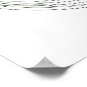 abstracte cirkel rond de zwarte witscrawmodus poster (Hoek)