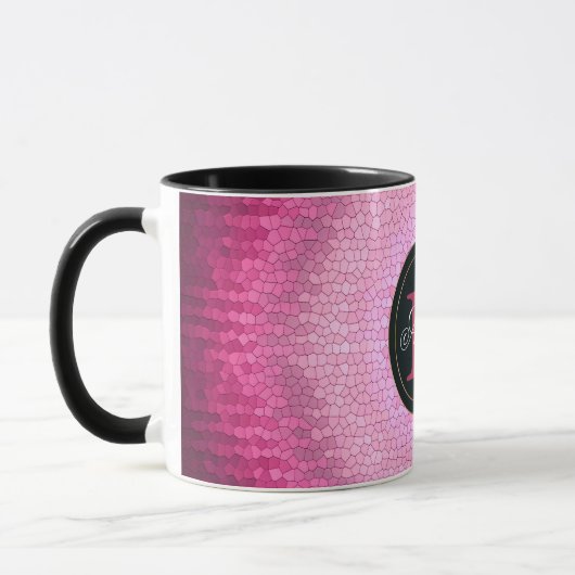 Abstracte cirkel vitrage roze textuur. mok (Links)