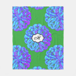 ABSTRACTE CIRKEL WYCINANKI FLEECE DEKEN