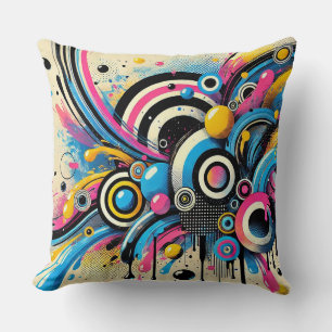 🎨 Abstracte Cirkelbeweging voor Moderne Huisdecor Kussen