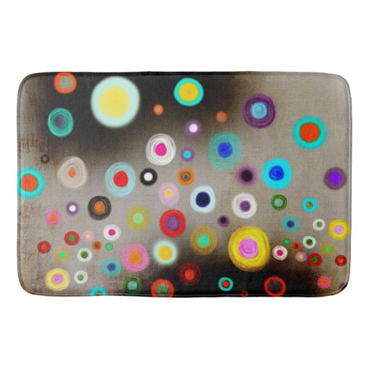 ABSTRACTE CIRKELS BADMAT (Voorkant)