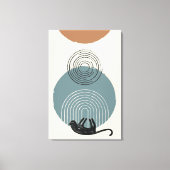 Abstracte cirkels Cat 2 Canvas Print (Voorkant)