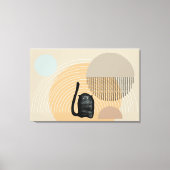 Abstracte cirkels Cat 8 Canvas Print (Voorkant)
