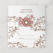 Abstracte cirkels en twijgen (Buitenkant ongevouwen)