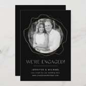 Abstracte cirkels Foto Verloving Aankondiging (Voorkant / Achterkant)