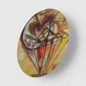 Abstracte cirkels Kandinsky Ronde Klok (Hoek)