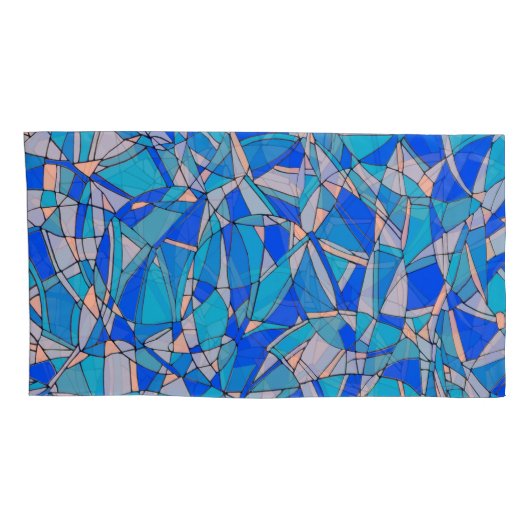 Abstracte cirkels kussensloop (Achterkant-Rechts)