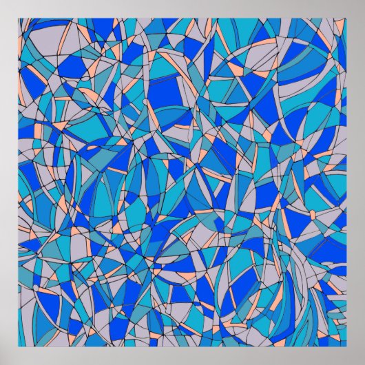 Abstracte cirkels poster (Voorkant)