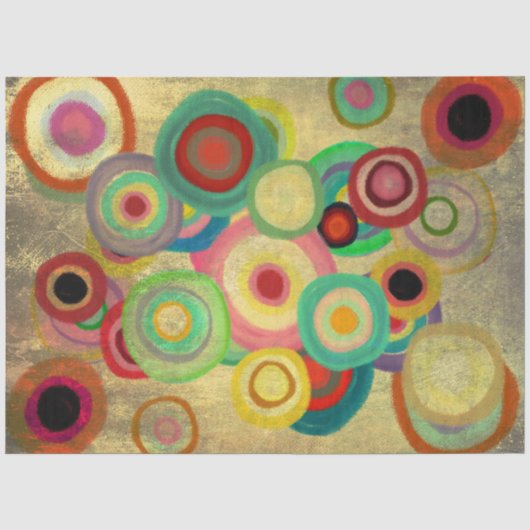 Abstracte cirkels tissuepapier (Voorkant)