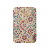 Abstracte cirkels: trendy gekleurd behang badmat (Voorkant Verticaal)