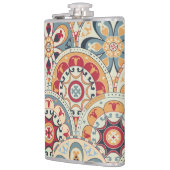 Abstracte cirkels: trendy gekleurd behang heupfles (Links)