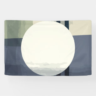 Abstracte cirkelschilderkunst spandoek