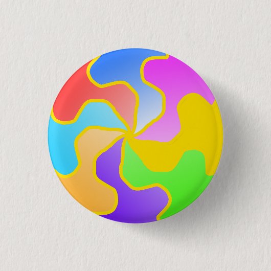 Abstracte cirkelvorm ronde button 3,2 cm (Voorkant)
