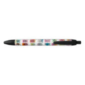 Abstracte cirkelvormen ontwerpen illustratie zwarte inkt pen (Achterkant)