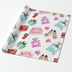 Abstracte cirkelvormige achtergrond van Christmasl Cadeaupapier