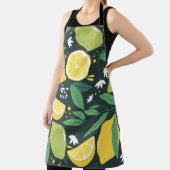 Abstracte citroen: moderne kunst naadloos. schort (Insitu)