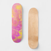 Abstracte Citrus Burst Skateboard (Voorkant)