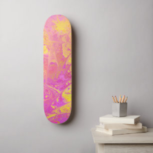 Abstracte Citrus Burst Skateboard