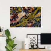 Abstracte close-up van Ocean Jasper Poster (Thuiskantoor)