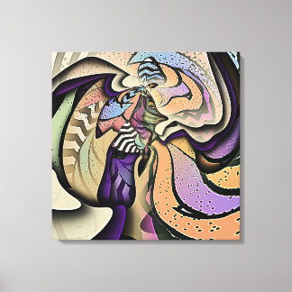 Abstracte collage  canvas afdruk