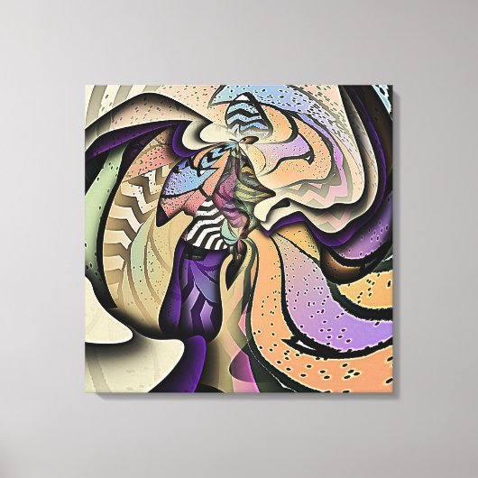 Abstracte collage  canvas afdruk (Voorkant)