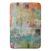 Abstracte collage gemengde media Abstract Badmat (Voorkant Verticaal)