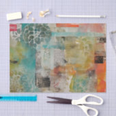 Abstracte collage gemengde media Abstract Tissuepapier (Craft)