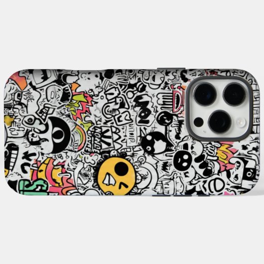Abstracte Collage Kunst Esthetisch Patroon Case-Mate iPhone Case (Achterkant (horizontaal))
