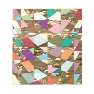 Abstracte Colors Gold Foil-scrapbook Notitieblok