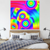 Abstracte Comet Canvas afdrukken (Insitu (Slaapkamer))