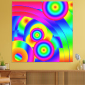Abstracte Comet Canvas afdrukken (Insitu (Woonkamer))