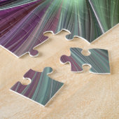 Abstracte, compacte, kleurrijke ventilatorkracht legpuzzel (Zijkant)