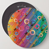 Abstracte Compositie Ronde Button 6,0 Cm (Voorkant /achterkant)