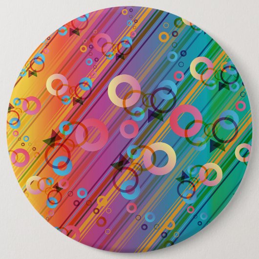 Abstracte Compositie Ronde Button 6,0 Cm (Voorkant)