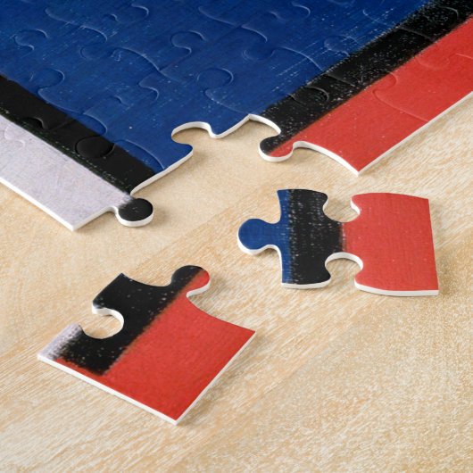 Abstracte compositie van Piet Mondriaan Legpuzzel (Zijkant)