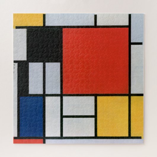 Abstracte compositie van Piet Mondriaan Legpuzzel (Horizontaal)