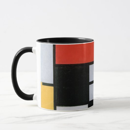  Abstracte compositie van Piet Mondriaan Mok (Links)