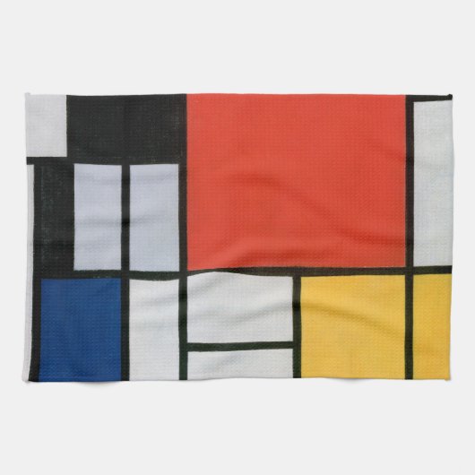  Abstracte compositie van Piet Mondriaan Theedoek (Horizontaal)