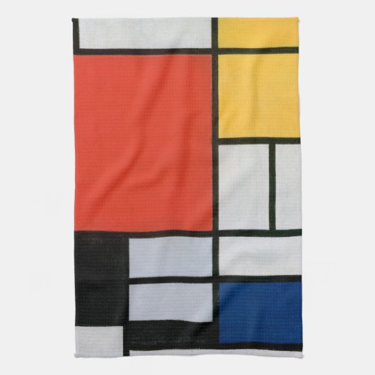  Abstracte compositie van Piet Mondriaan Theedoek (Verticaal)
