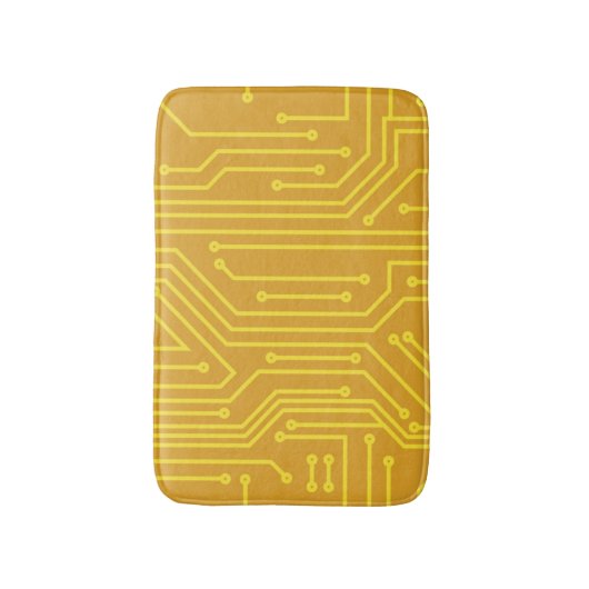 Abstracte computerapparatuur badmat (Voorkant Verticaal)