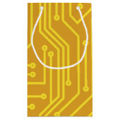 Abstracte computerapparatuur klein cadeauzakje (Achterkant)
