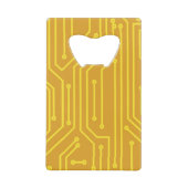 Abstracte computerapparatuur kredietkaart flessenopener (Voorkant)