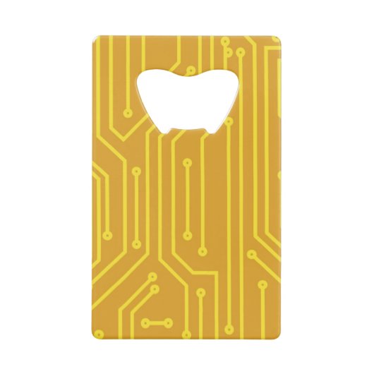 Abstracte computerapparatuur kredietkaart flessenopener (Voorkant)