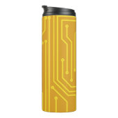 Abstracte computerapparatuur thermosbeker (Geroteerd rechts)